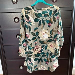Floral tunic dress.